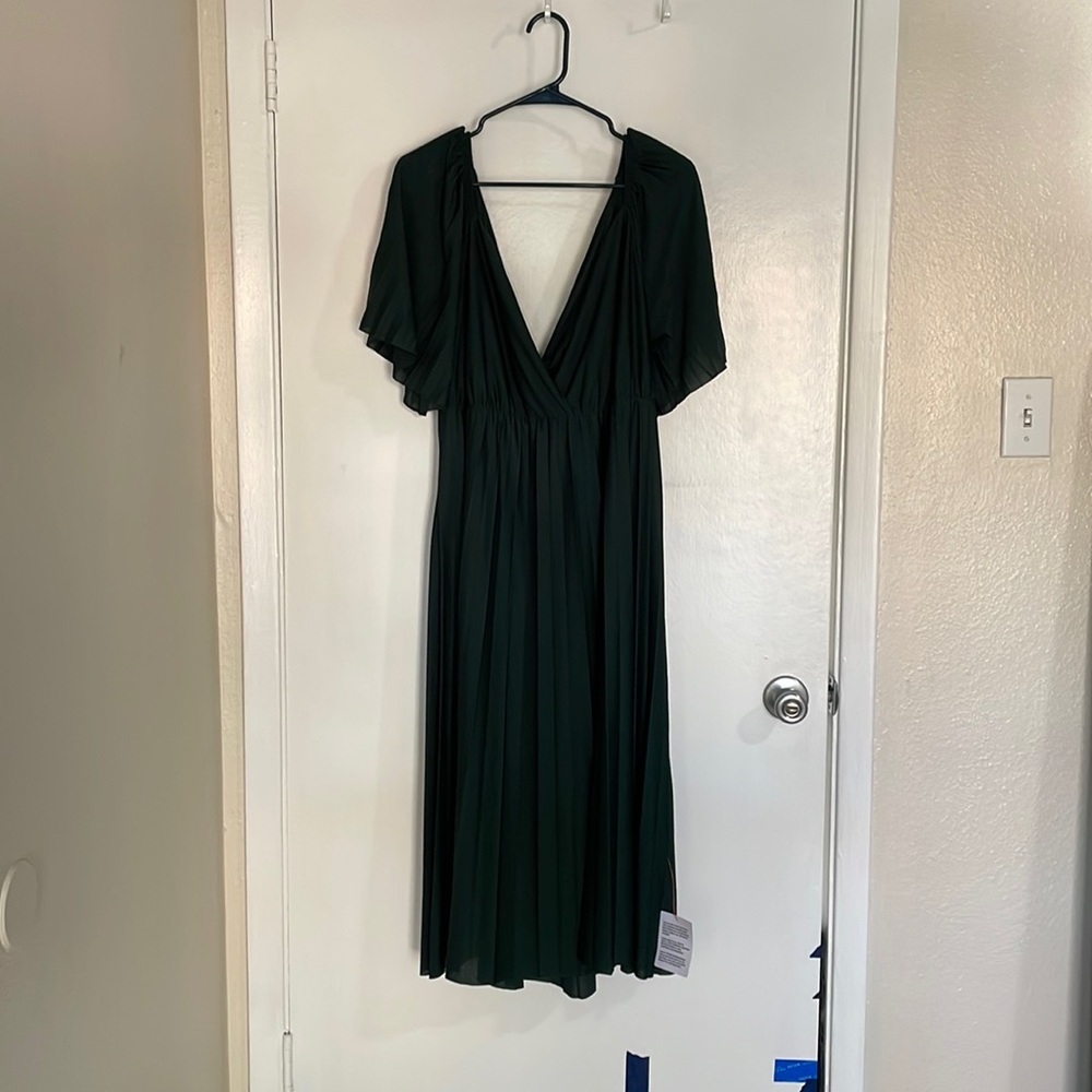 ASOS Curve pleated dress